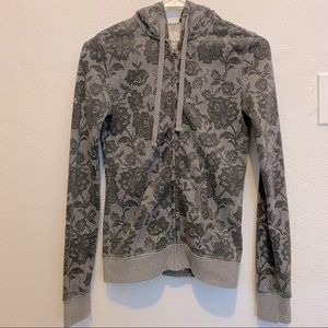 🧥Aéropostale sweater jacket, dark gray & black, size Xsmall.